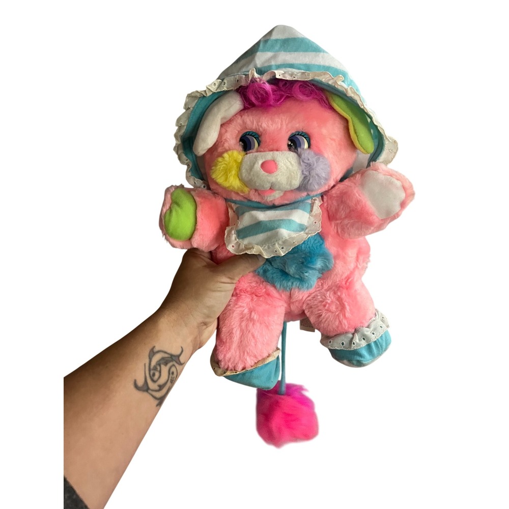 Vintage Popples Pink Plush Stuffed Animal 1980s Those Characters From Cleveland